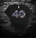 30, 40 or 50th Birthday | Jeweled Graphic Tee