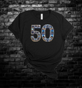 30, 40 or 50th Birthday | Jeweled Graphic Tee