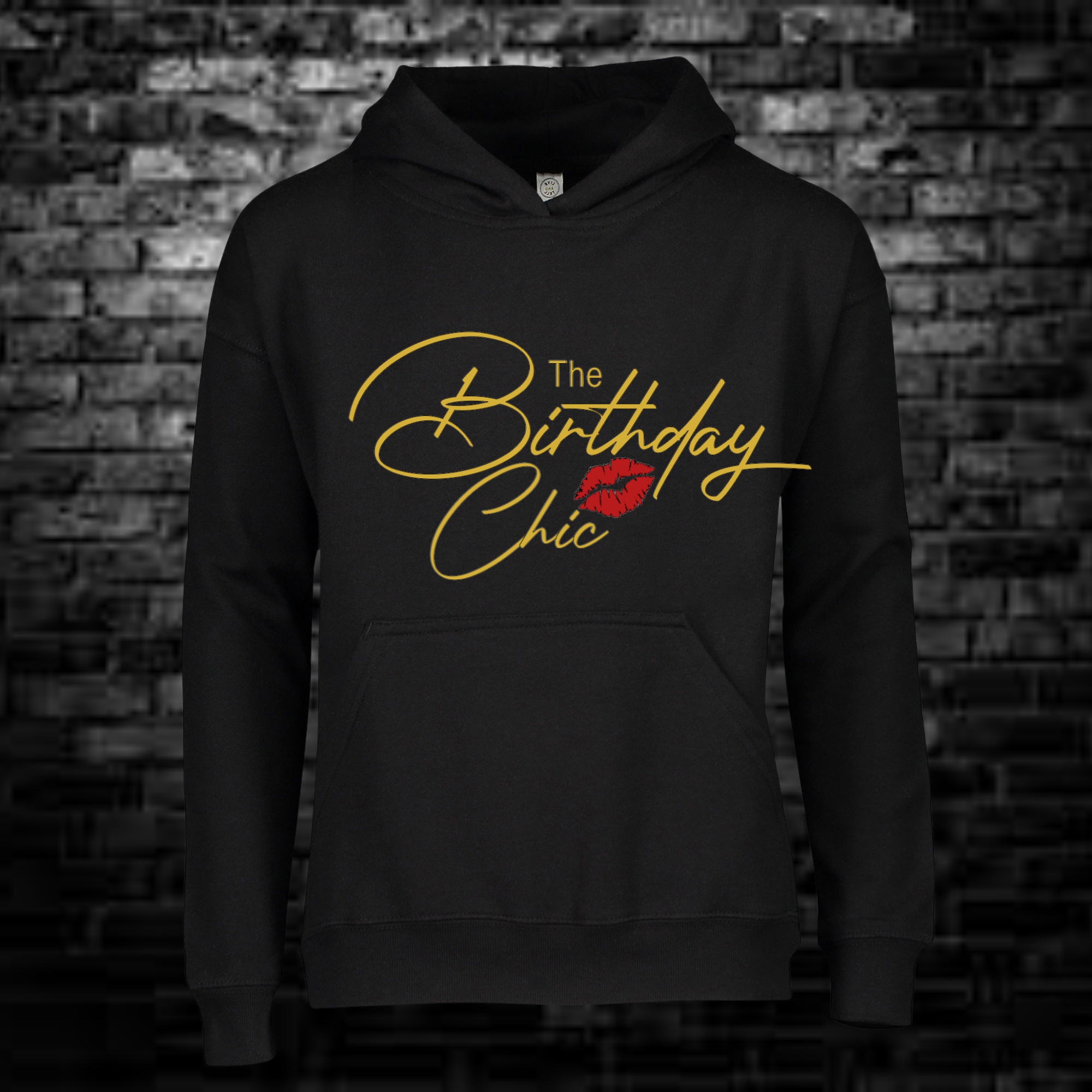 The Birthday Chic with Sexy Red Lips | Birthday T-Shirt