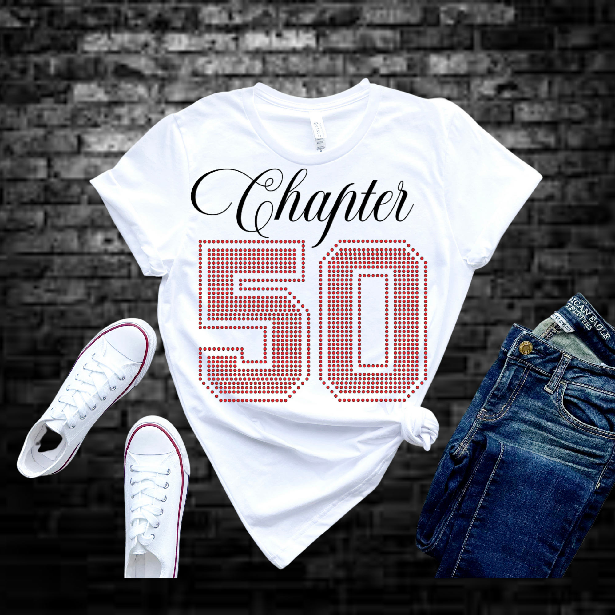 Rhinestone Chapter | Birthday Custom Tee