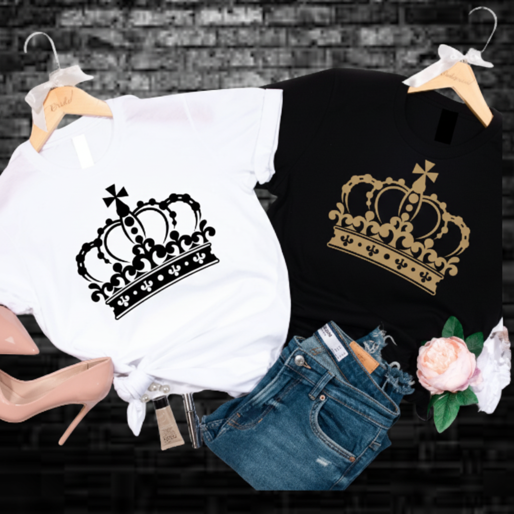 Crown Shirt, Royalty Shirt, Queen T Shirt, Crown Tees, Crown Gift