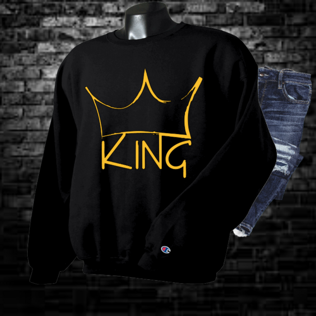 King | King T-Shirt | King Sweat Shirt | Crown |Gifts for Him | Graffiti