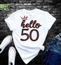 Hello 50 | Rhinestone Design | Customizable Rhinestone Numbers | Add your Chapter number to represent you
