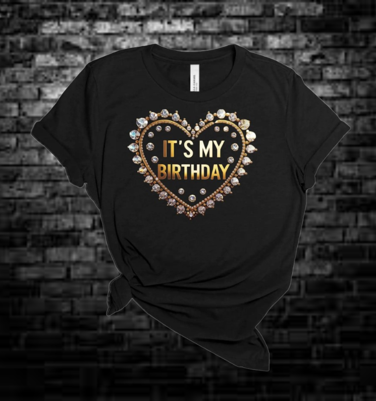 Its My Birthday Jeweled Graphic T shirt